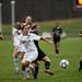 Dexter junior Bethany Shiguango eyes down a ball on Tuesday, April 23. Daniel Brenner I AnnArbor.com